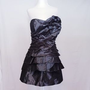 BCBGeneration Strapless Ruffled Party Dress